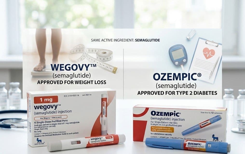 Wegovy vs Ozempic: Same Drug, Different Purposes