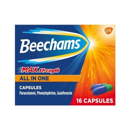 BEECHAMS ALL-IN-ONE max capsules 100mg/500mg/6.1mg  16