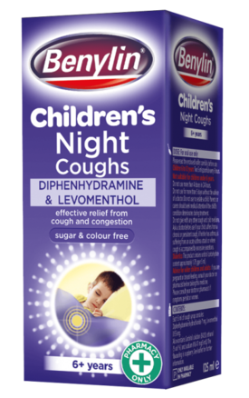 BENYLIN childrens night cough 7mg/5ml/0.55mg/5ml 125ml