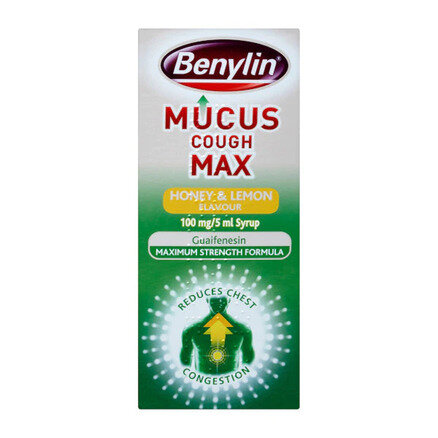 BENYLIN mucus cough max honey & lemon 100mg/5ml 300ml