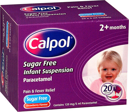 CALPOL oral suspension infant sachets s/f 120mg/5ml 5ml 20