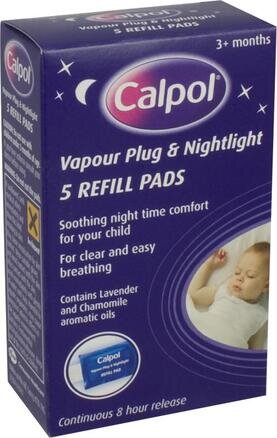 Calpol Vapour Plug 5 Refill Pads - Lavender & Chamomile