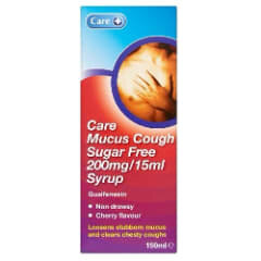 CARE OTC medicines cough & cold mucus cough syrup 150ml