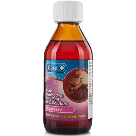 CARE OTC medicines cough & cold pholcodine linctus s/f 5mg/5ml 200ml