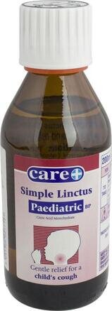 CARE OTC medicines cough & cold simple linctus paediatric 200ml