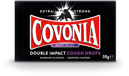 COVONIA double impact cough drops berry blast 30g
