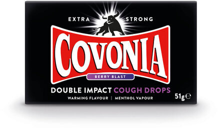 COVONIA double impact cough drops berry blast 51g