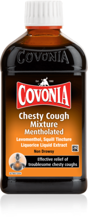 COVONIA menthol cough mixture expectorant 0.125ml/4mg/0.6ml 300ml