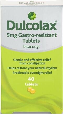 Dulcolax 5mg Gastro-Resistant Tablets - 40 Tablets