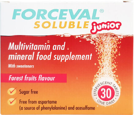 Forceval Multivitamin Soluble Junior - 30 Tablets
