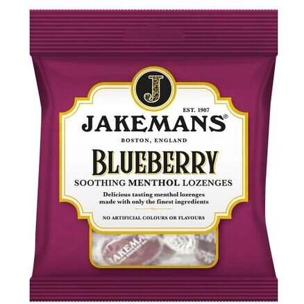 JAKEMANS menthol lozenges blueberry 73g