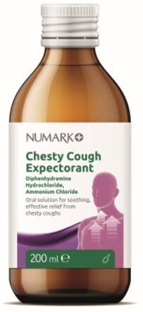 NUMARK OTC medicines coughs chesty expectorant 130mg/5ml/14mg/5ml 200ml