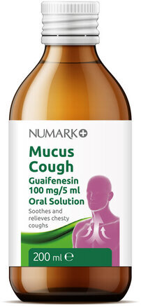 NUMARK OTC medicines coughs mucus 100mg/5ml 200ml