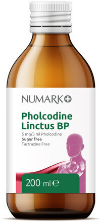 NUMARK OTC medicines pholcodine linctus s/f 5mg/5ml 200ml