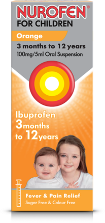 NUROFEN FOR CHILDREN suspension with syringe orange s/f 100mg/5ml 200ml