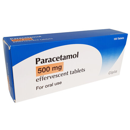 Paracetamol 500mg - 100 Effervescent / Soluble Tablets