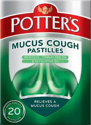 POTTERS pastilles mucus cough  20