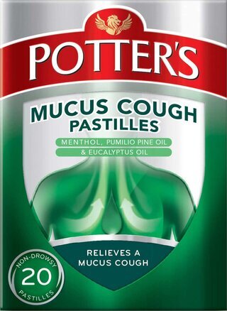 POTTERS pastilles mucus cough  8