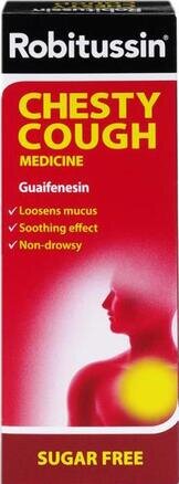 ROBITUSSIN oral solution chesty cough 100mg/5ml 100ml