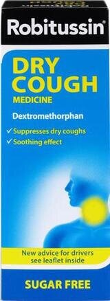 ROBITUSSIN oral solution dry cough s/f 7.5mg/5ml 100ml