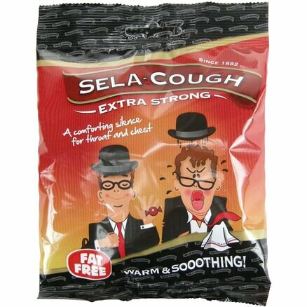 SELA-COUGH throat & chest sweets extra strong  100g