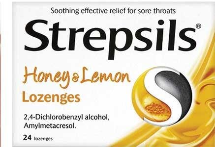 STREPSILS lozenge honey & lemon 0.6mg/1.2mg  24
