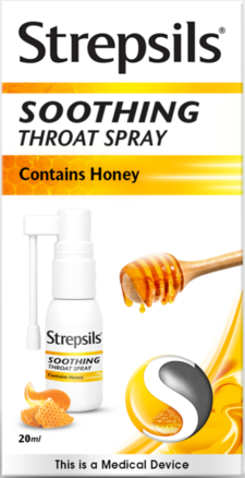 STREPSILS soothing throat spray honey flavour 20ml