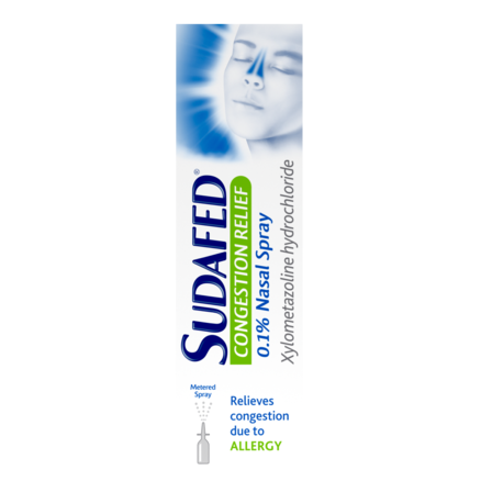 SUDAFED congestion relief nasal spray 1mg/1ml 10ml