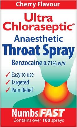 ULTRA CHLORASEPTIC anaesthetic throat spray cherry 0.71% 15ml