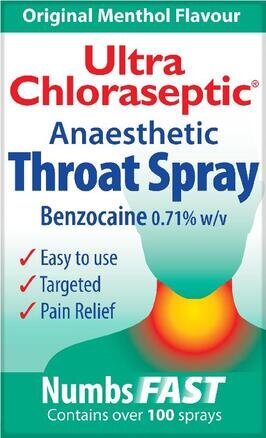 ULTRA CHLORASEPTIC anaesthetic throat spray original menthol 0.71% 15ml
