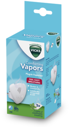 VICKS comforting vapors menthol waterless plug-in