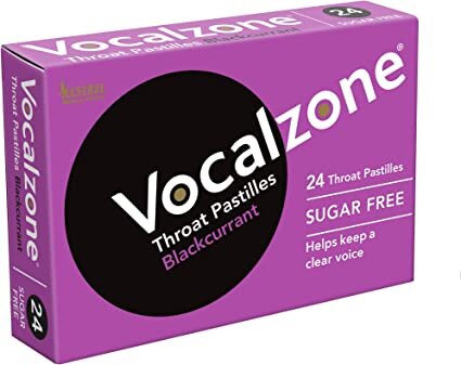 VOCALZONE throat pastilles blackcurrant s/f  24
